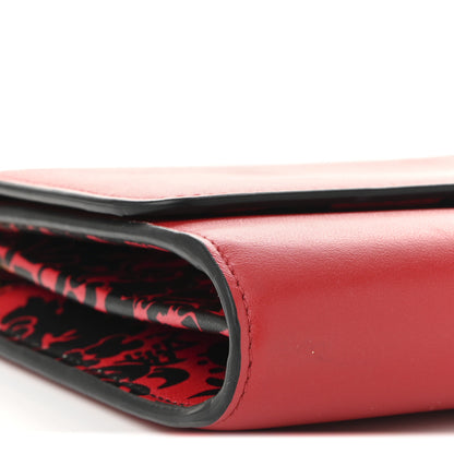 Versace Vitello Virtus V-Mine Wallet on Chain Red 8 of 9