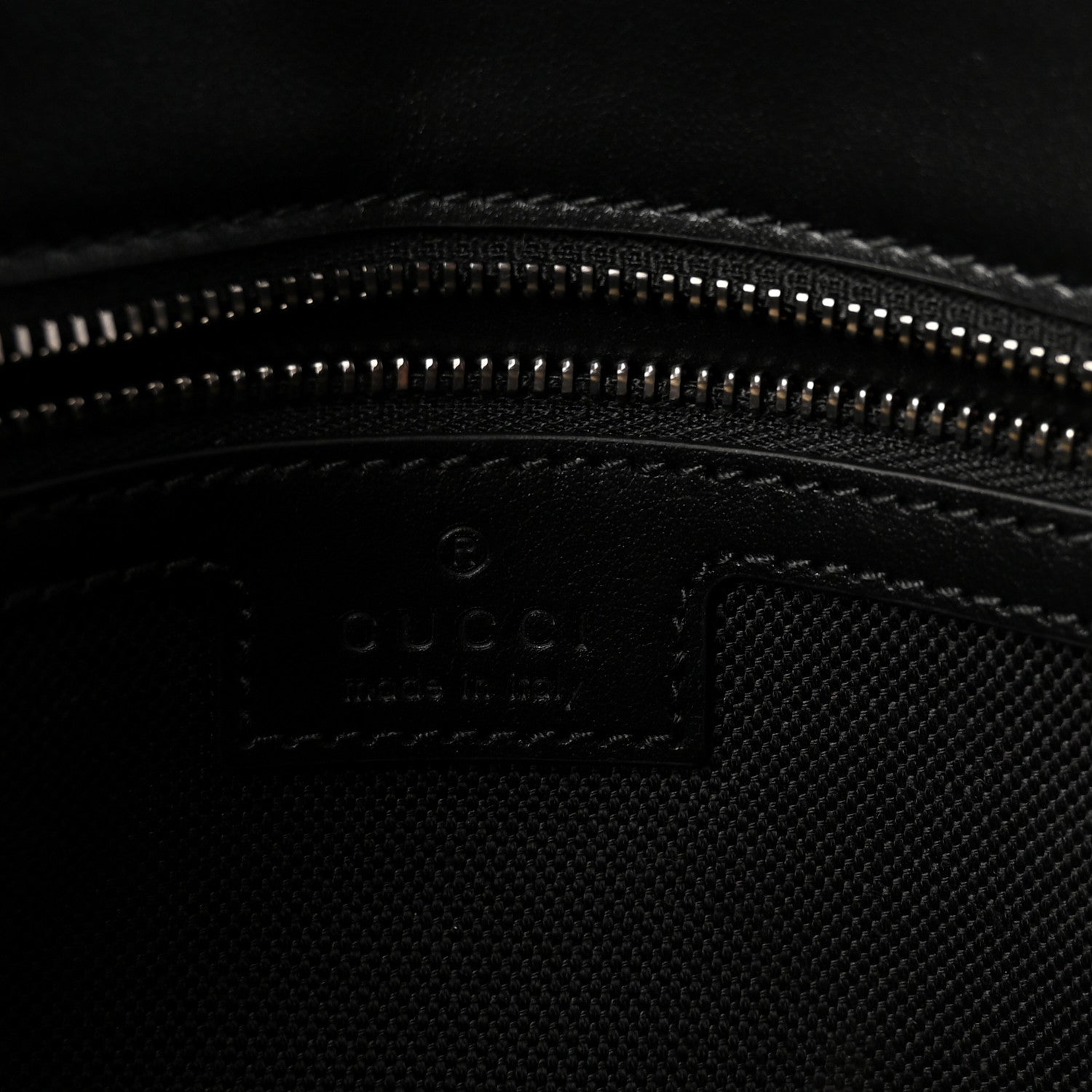 Gucci Calfskin Matelasse Monochrome Small GG Marmont Shoulder Bag Black Black 6 of 10