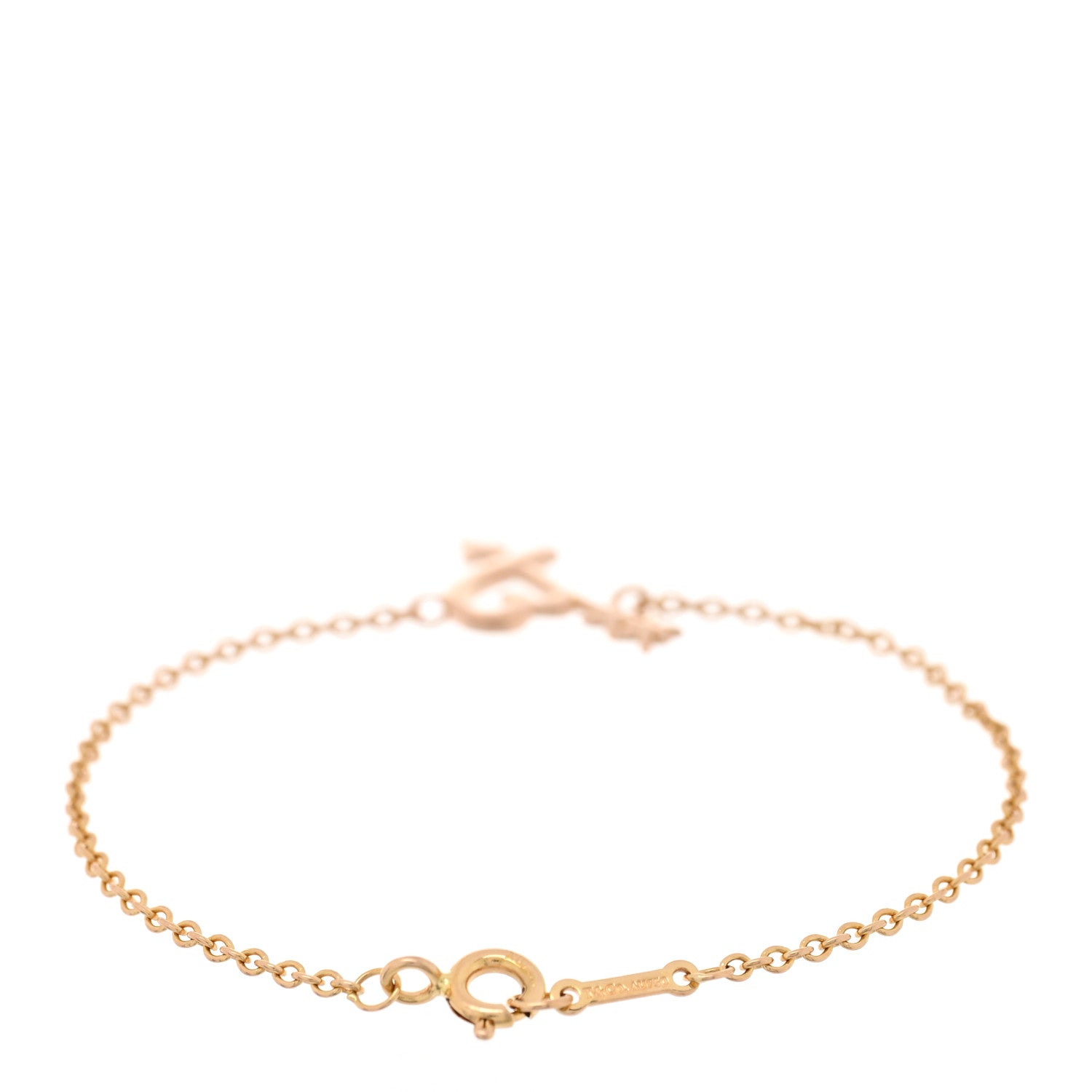 Tiffany 18K Rose Gold Paloma Picasso Heart and Arrow Bracelet 2 of 3