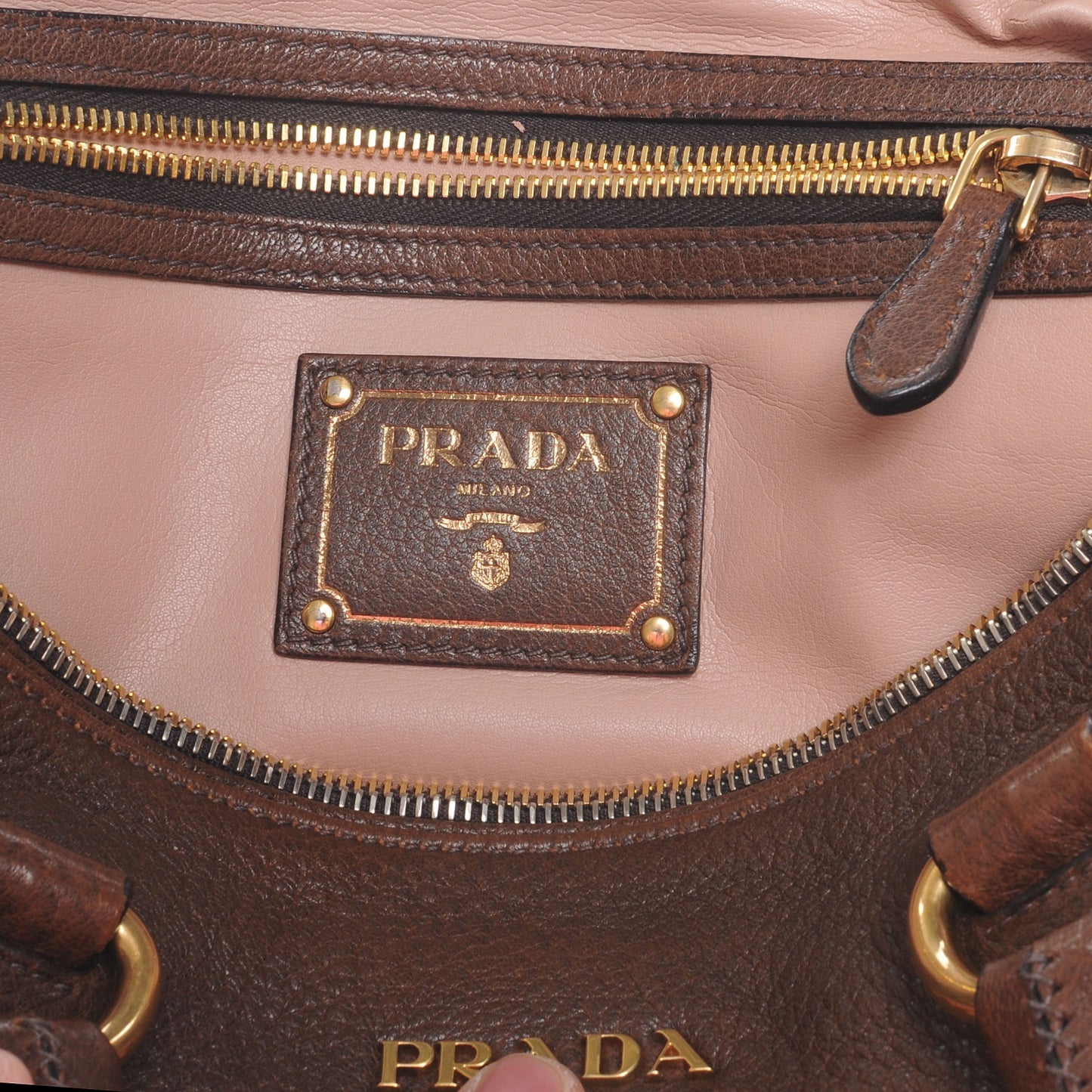 Cervo Lux Deerskin Chain Bag Bruciato