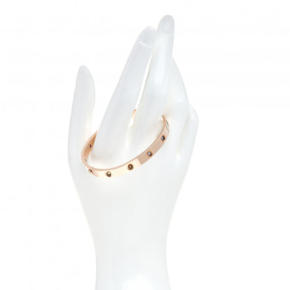 Cartier 18K Pink Gold Sapphire Garnet Amethyst LOVE Bracelet 17 2 of 5