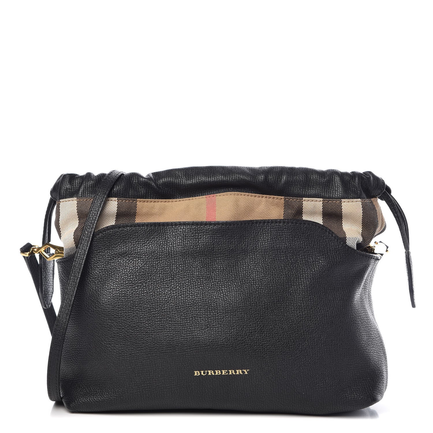 Burberry Calfskin House Check Little Crush Black 1 of 11