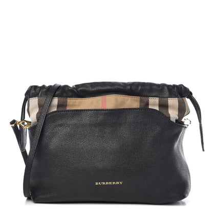 Burberry Calfskin House Check Little Crush Black 1 of 11