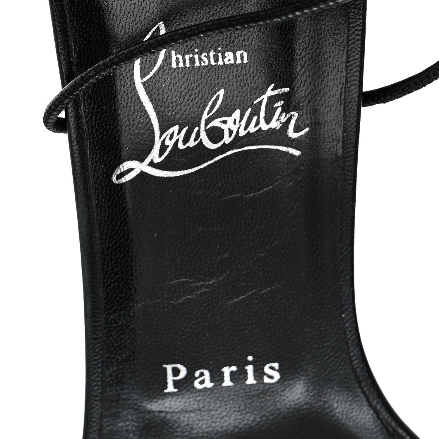 Christian Louboutin Kid Suede Condora Lacestrass 85 Sandals 39 Black 7 of 9