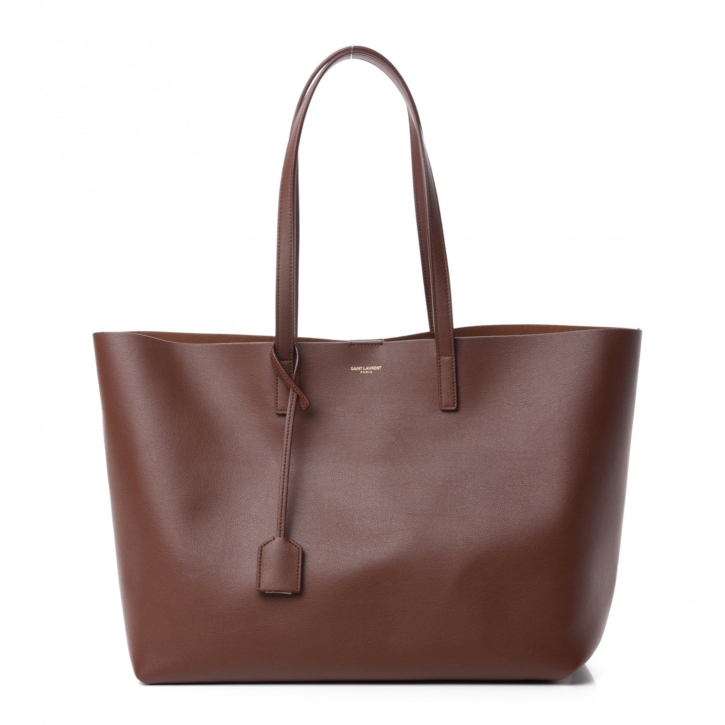 Calfskin Large Shopping Tote Old Brandy
