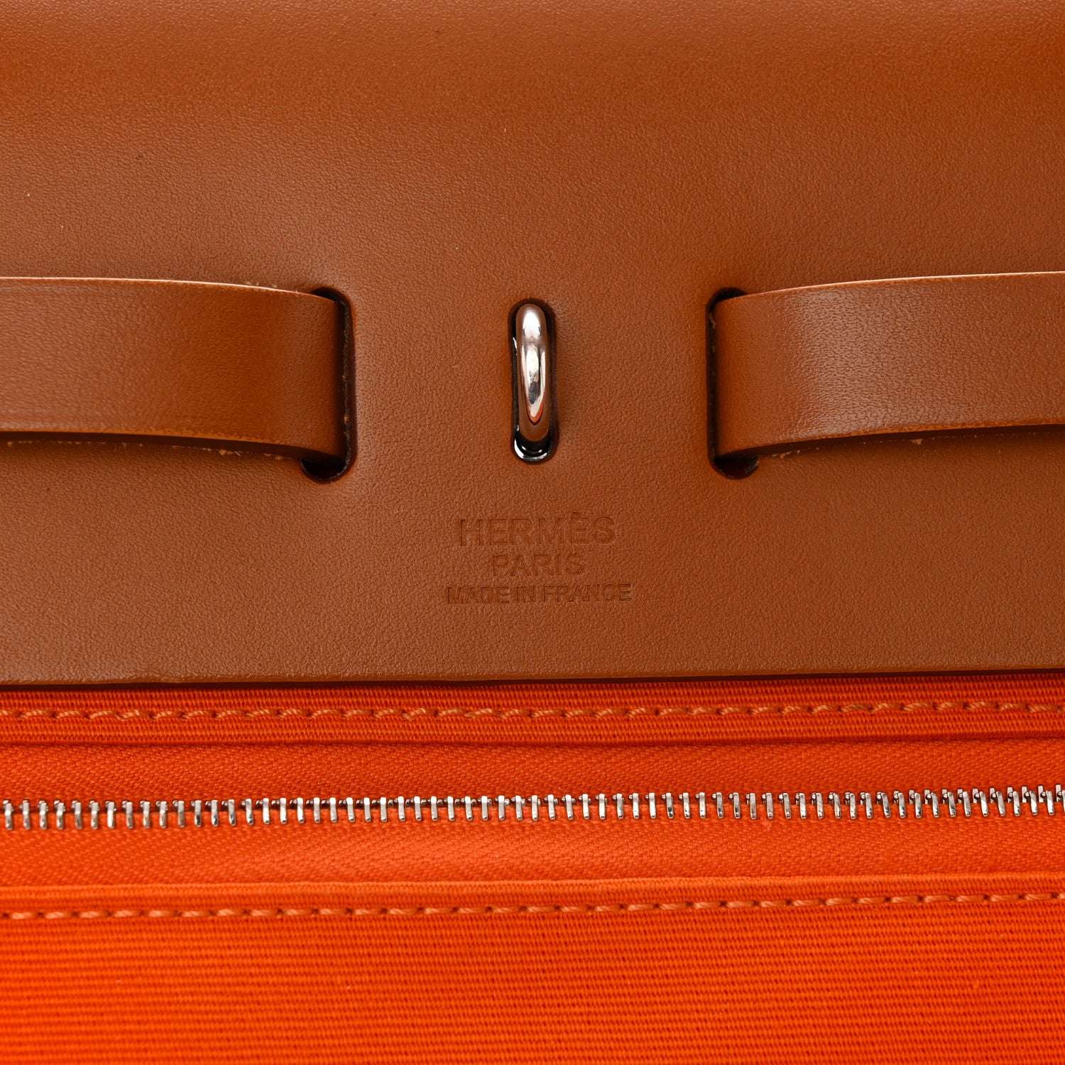 Hermes Toile Vache Hunter Herbag Zip 31 PM Orange 7 of 20