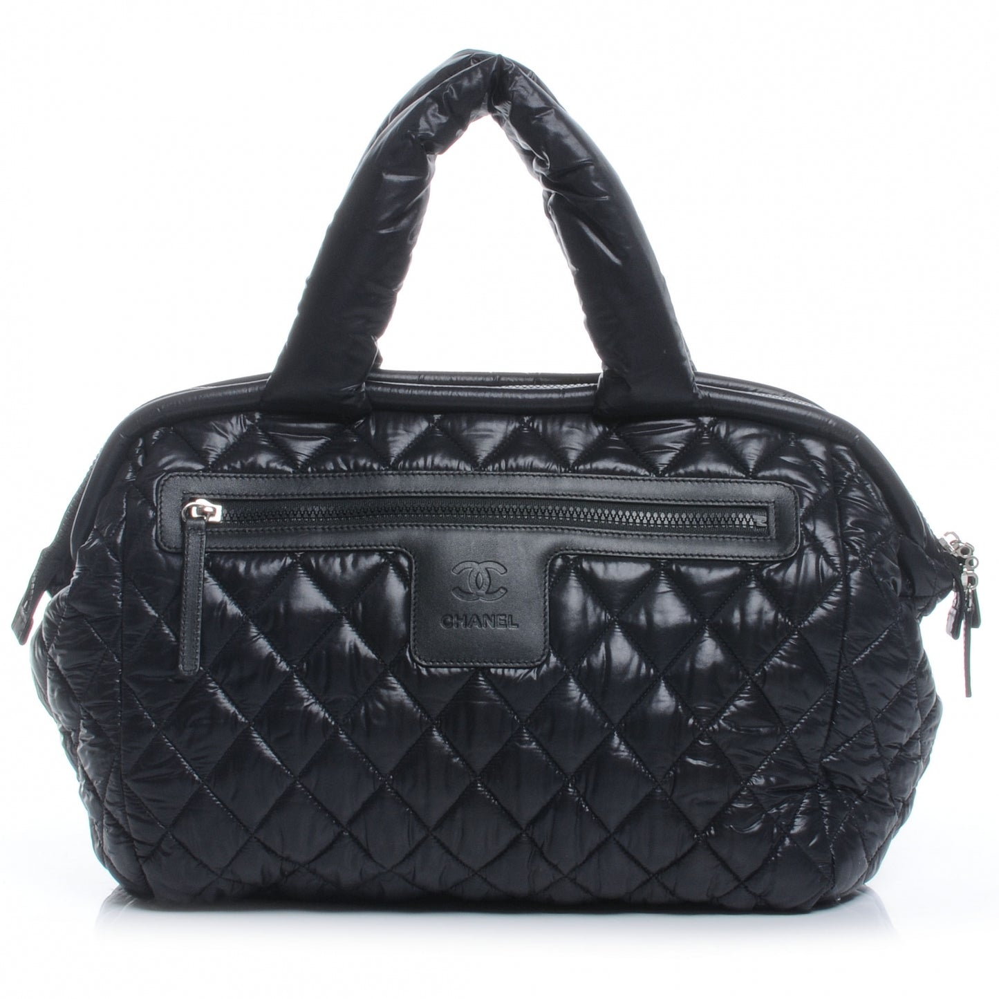 Lambskin Coco Cocoon Bowler Black