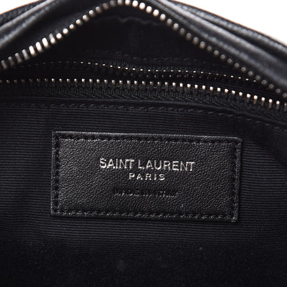 Saint Laurent Lambskin Matelasse Monogram East West Rider Bag Black 6 of 11
