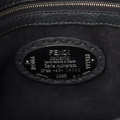 Fendi Cuoio Romano Selleria Lei Boston Tote Asfalto 6 of 9