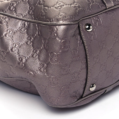 Gucci Metallic Guccissima Large GG Twins Tote Mauve 9 of 10