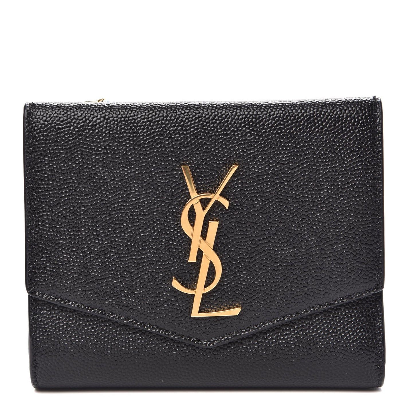Grain De Poudre Monogram Bi-Fold Wallet Black