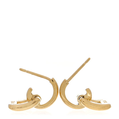 Tiffany 18K Yellow Gold Square Door Knocker Earrings 3 of 4