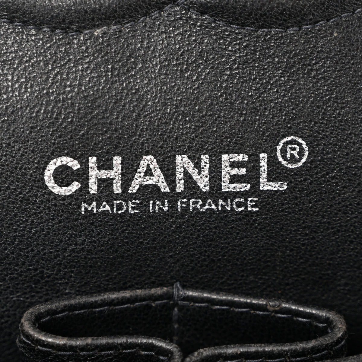 Patent Quilted Medium Double Flap Black