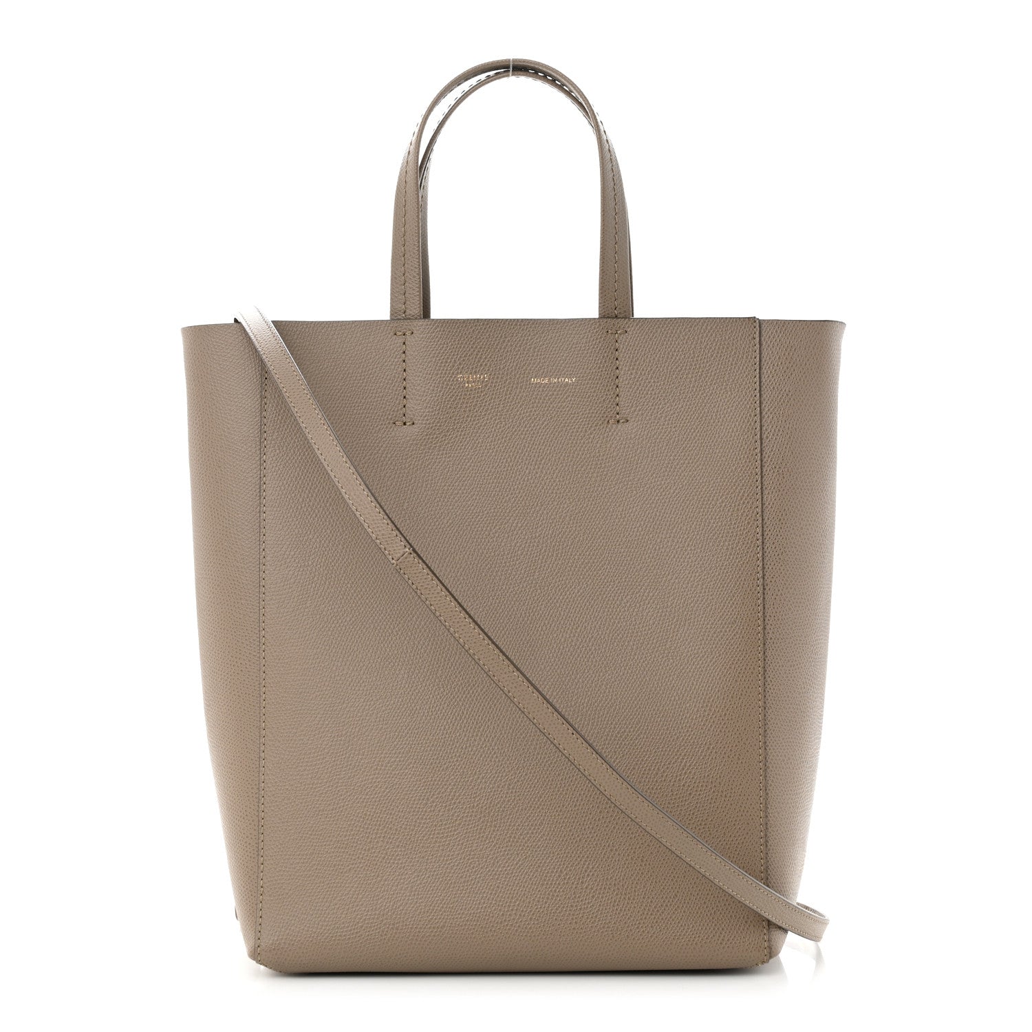 Celine Grained Calfskin Small Vertical Cabas Beige 1 of 9