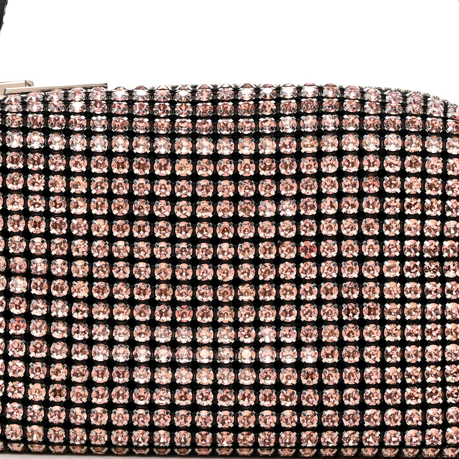 Alexander Wang Mesh Crystal Rhinestone Mini Heiress Pouch Pink 8 of 13