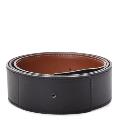 Hermes Natural Barenia Chamonix 42mm Belt Strap 95 Gold Black 1 of 9