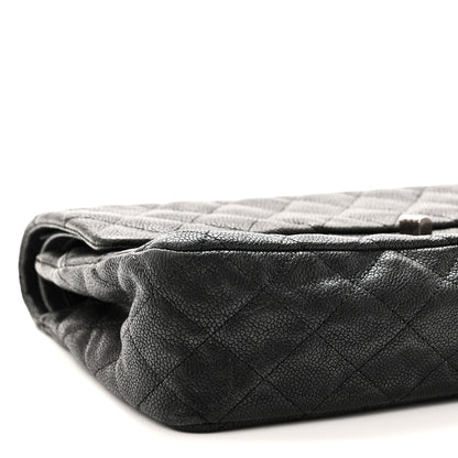 Chanel Washed Caviar Quilted 2.55 Reissue 225 Bijoux Chain Flap  Black 9 of 11