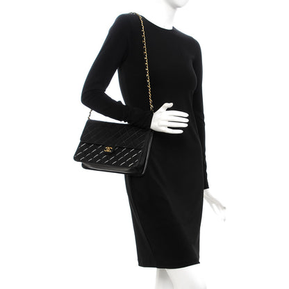 Chanel Lambskin Quilted Medium Single Flap Black 2 of 14
