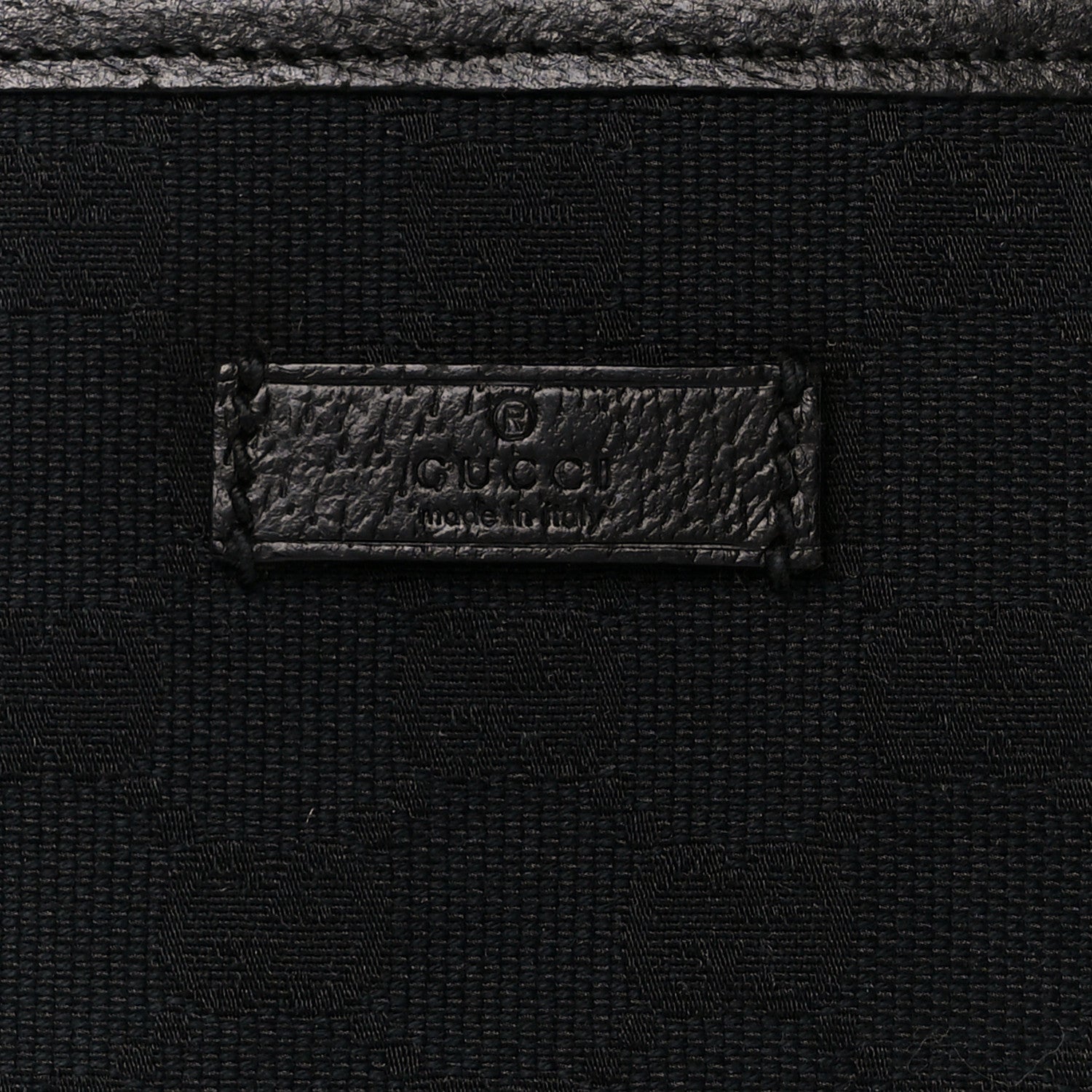 Gucci Monogram Flat Messenger Bag Black 8 of 12