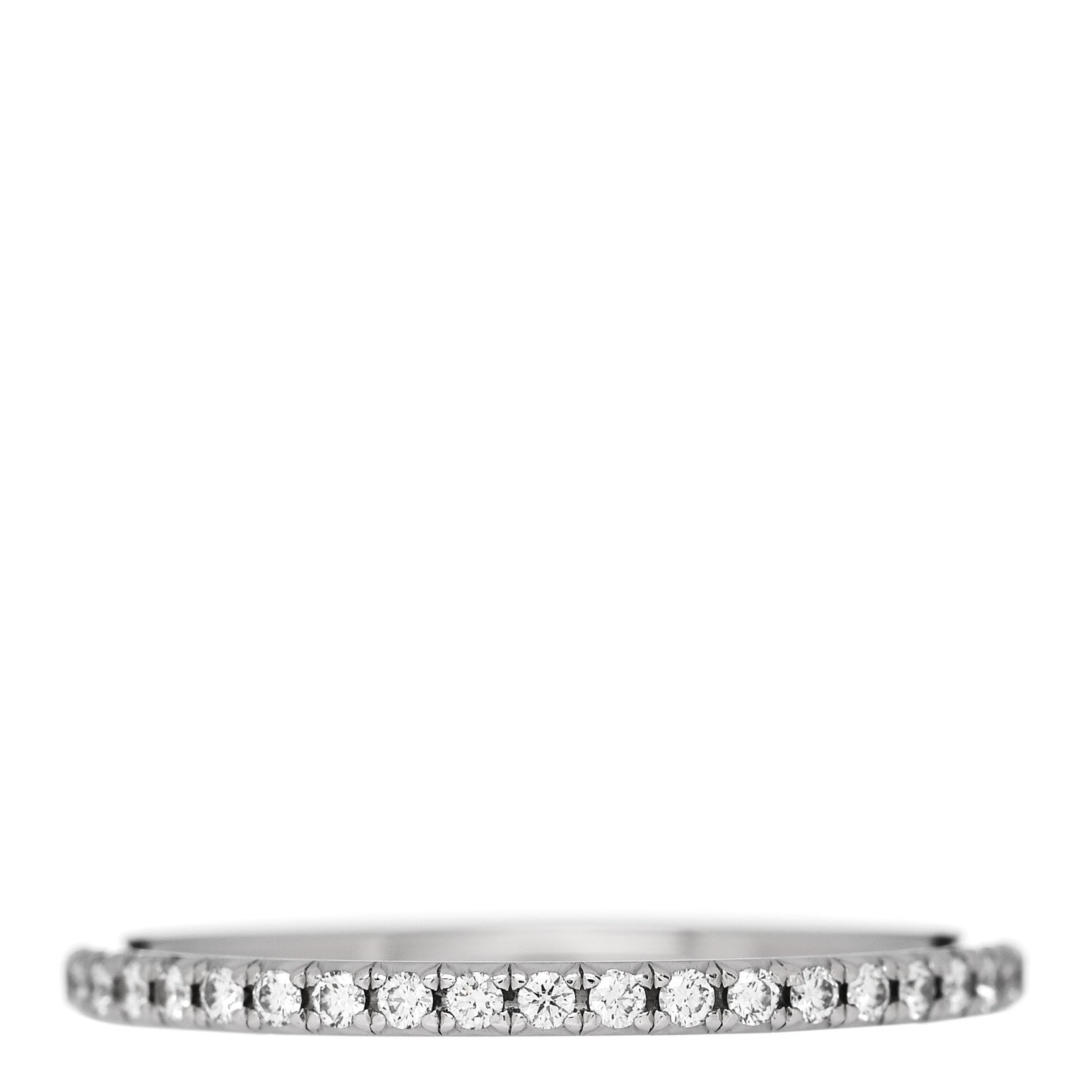 Tiffany Platinum Diamond Metro Full Eternity Band Ring 53 6.5 3 of 5