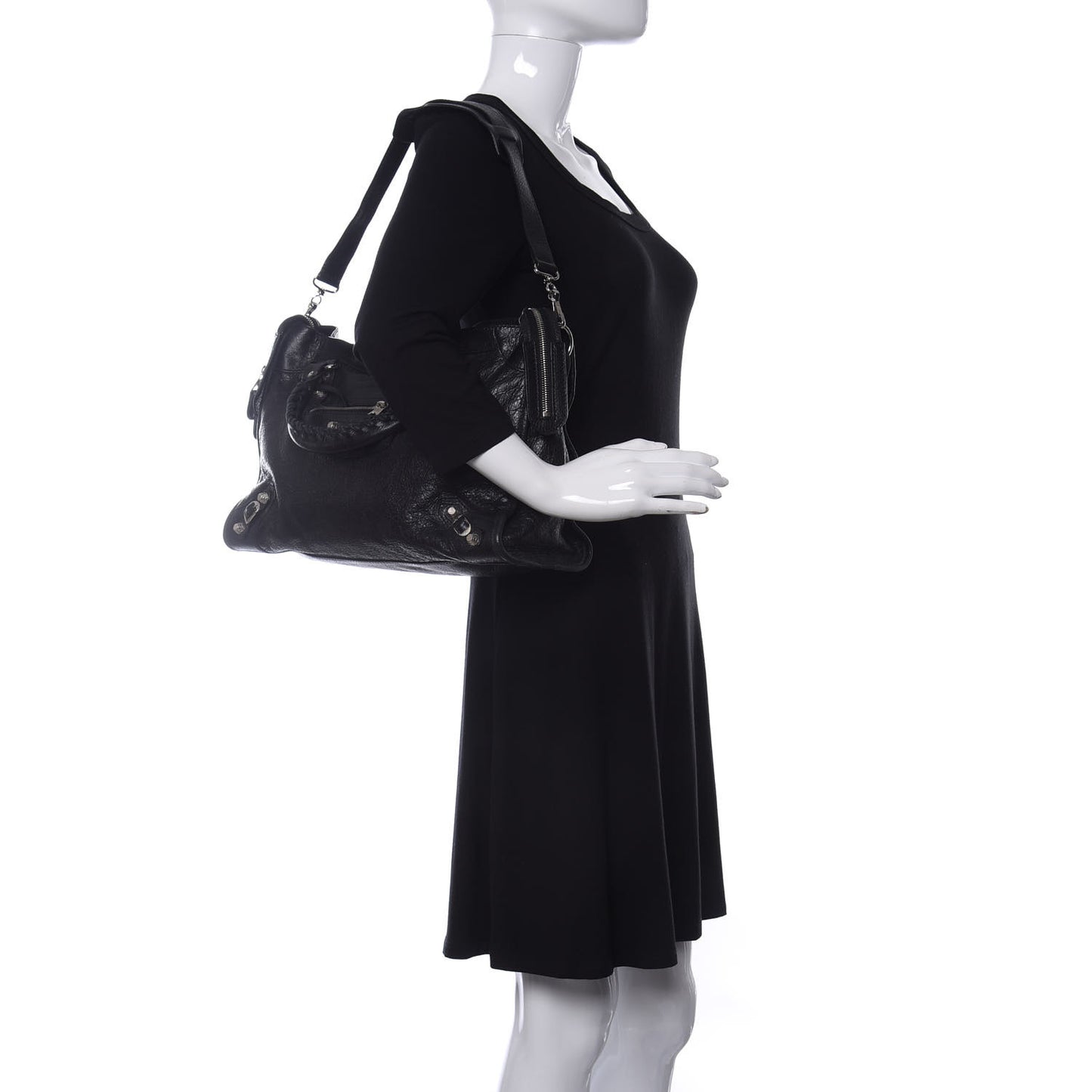 Agneau Giant 12 Silver Hardware City Black