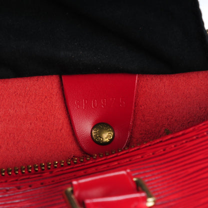 Louis Vuitton Epi Speedy 25 Castillan Red 6 of 7