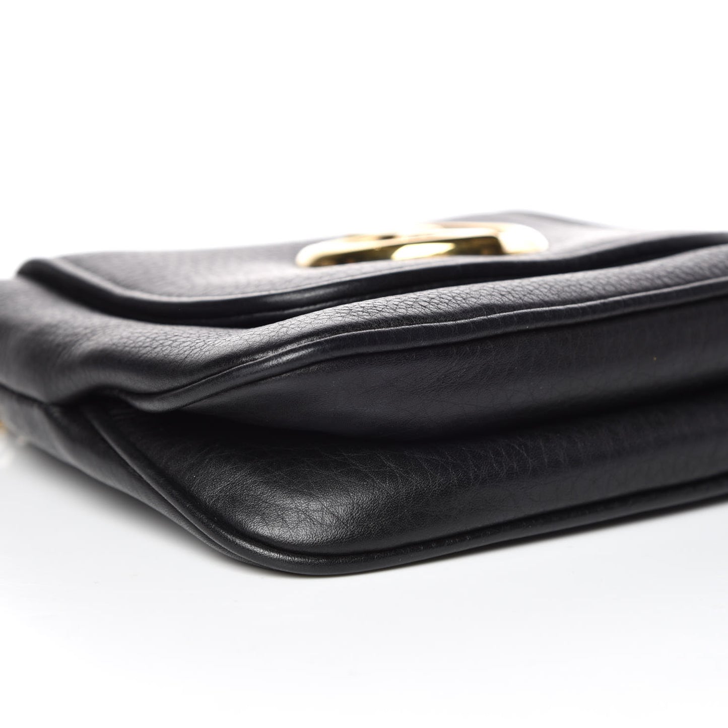 Pebbled Calfskin Small 1973 Chain Shoulder Bag Black
