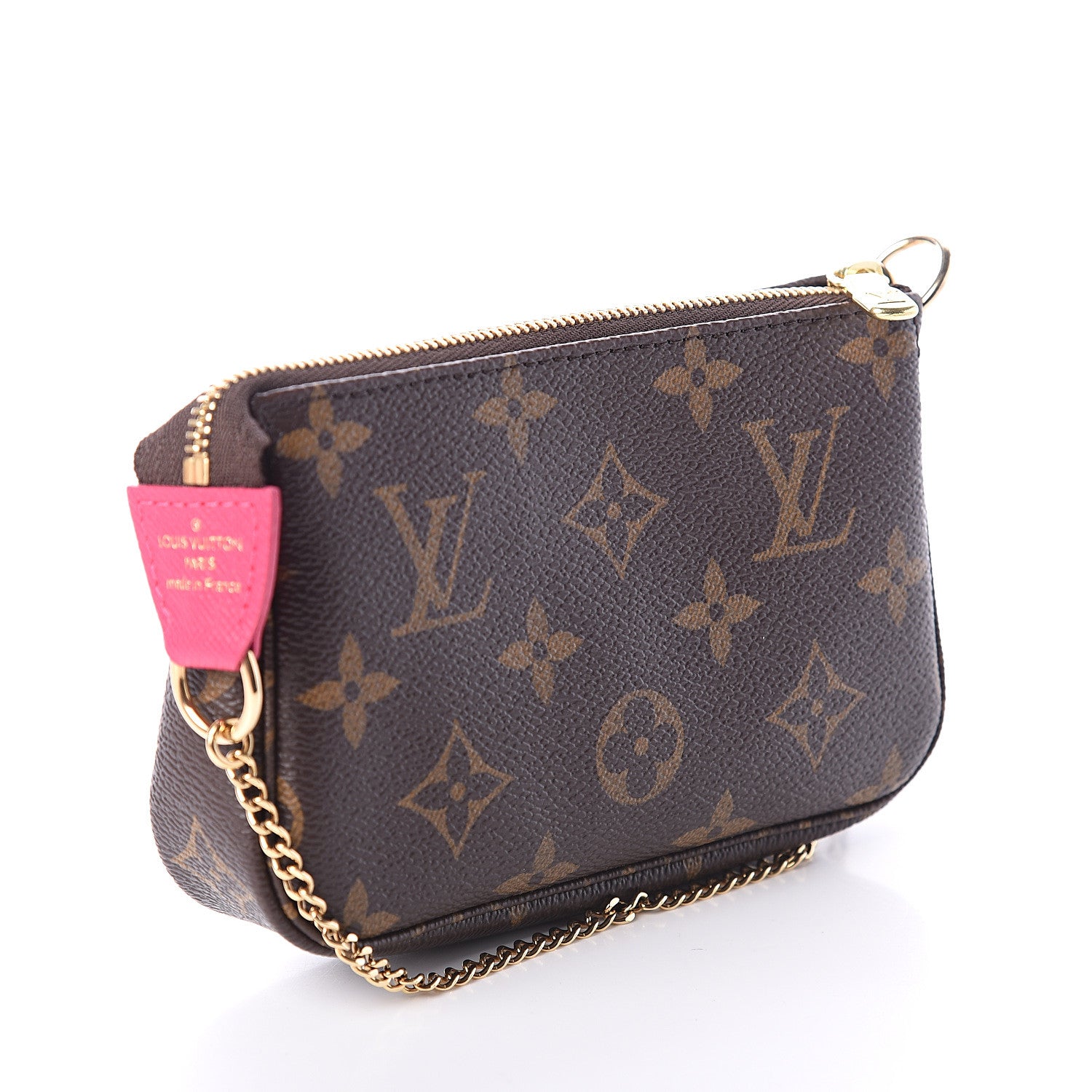 Louis Vuitton Monogram 2019 Christmas Animation Mini Courchevel Pochette Accessories Fuchsia 2 of 6