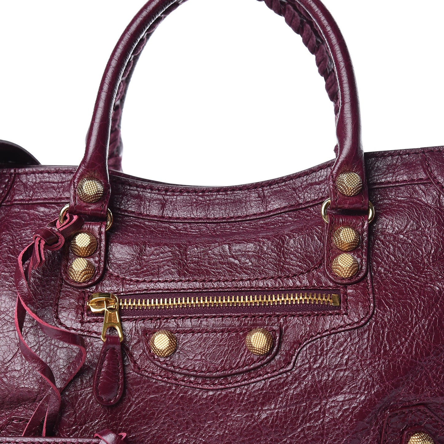 Agneau Giant 12 Gold Hardware S City Violet Prune