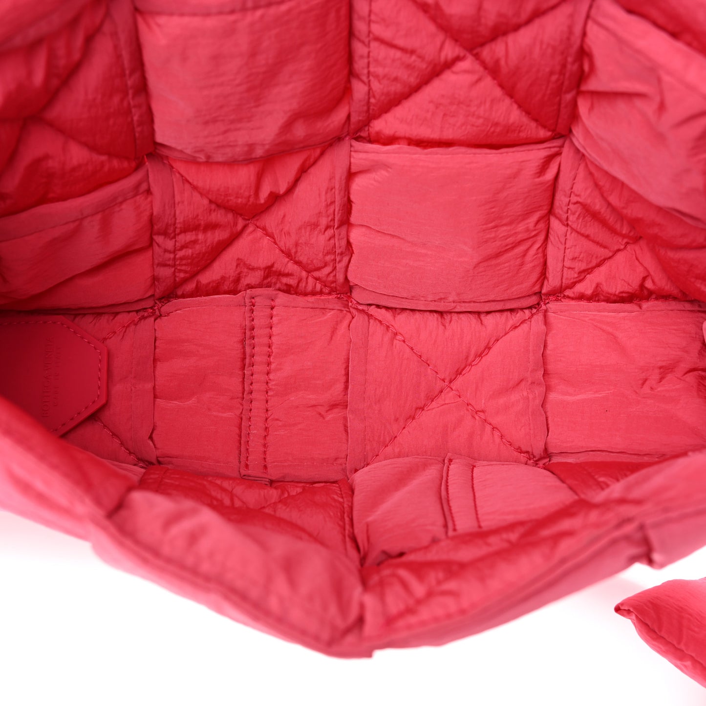 Nylon Intrecciato Padded Tech Cassette Bag Pink