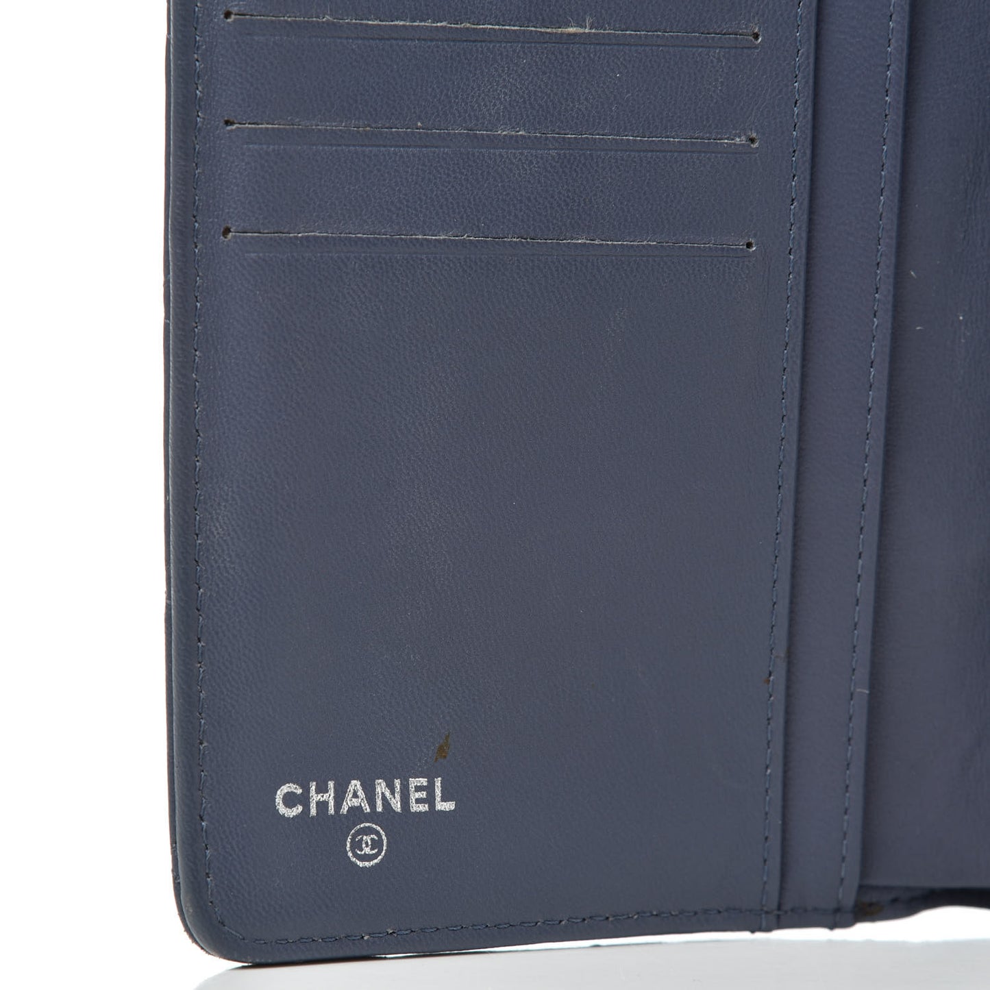 Lambskin Quilted Zipped Pocket Wallet Lavander