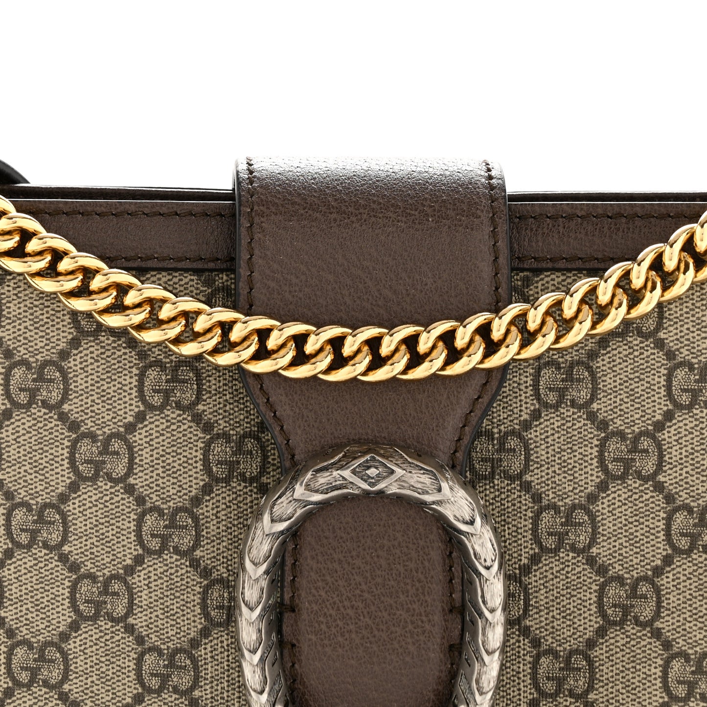 GG Supreme Monogram Medium Dionysus Bucket Bag Beige New Acero