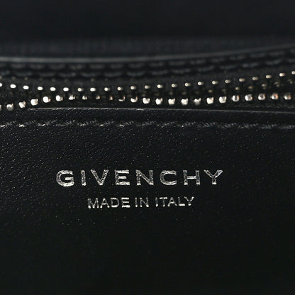Givenchy Calfskin Logo Embossed Mini Lock Antigona Shoulder Bag Black 6 of 8