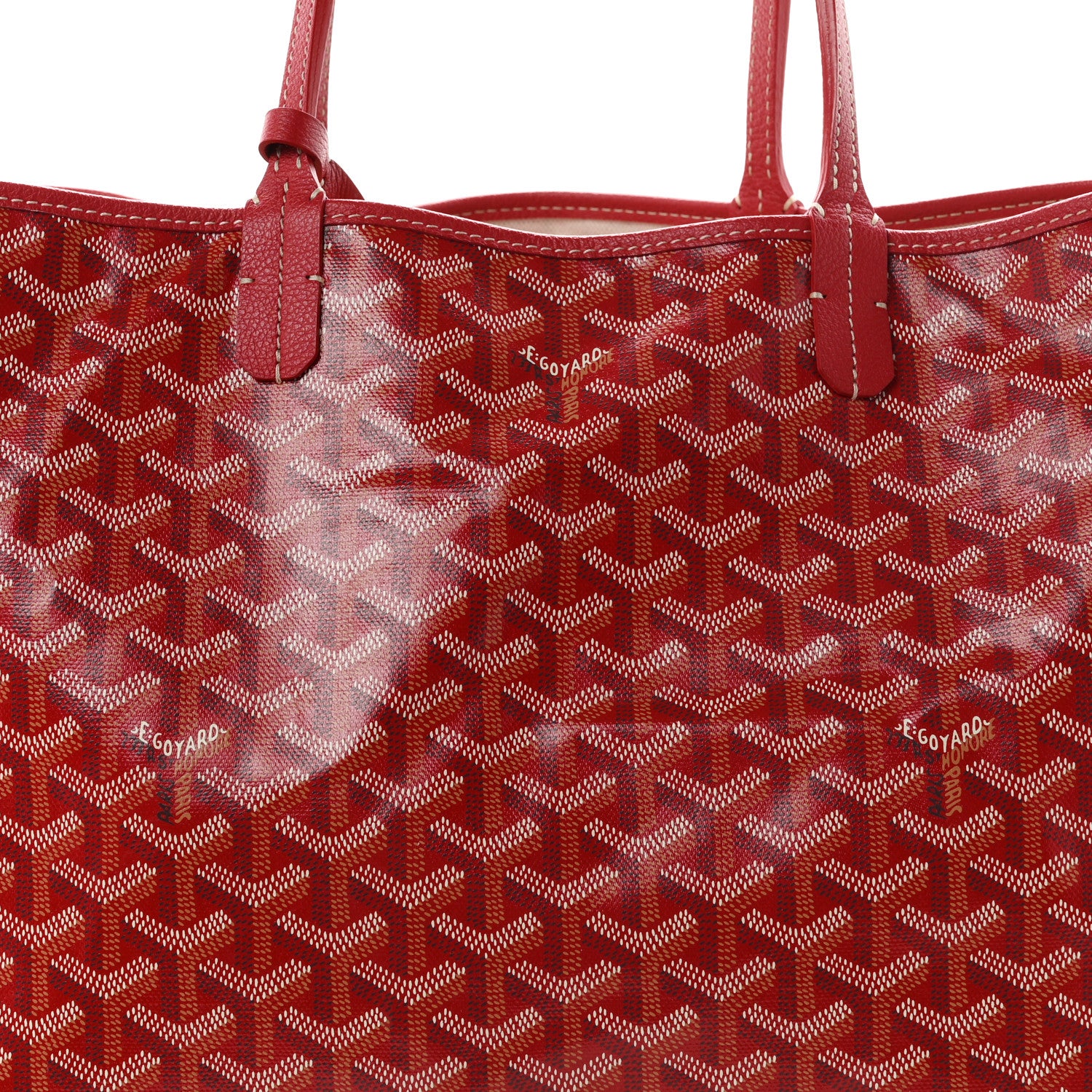 Goyard Goyardine Saint Louis PM Red 7 of 9