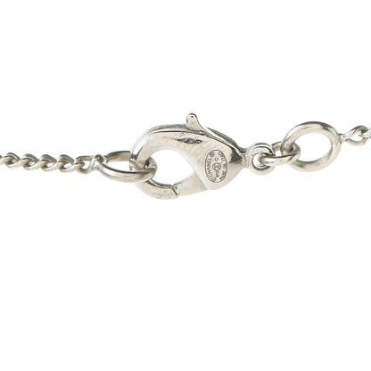 Chanel Resin CC Drop Necklace Silver Blue 4 of 6