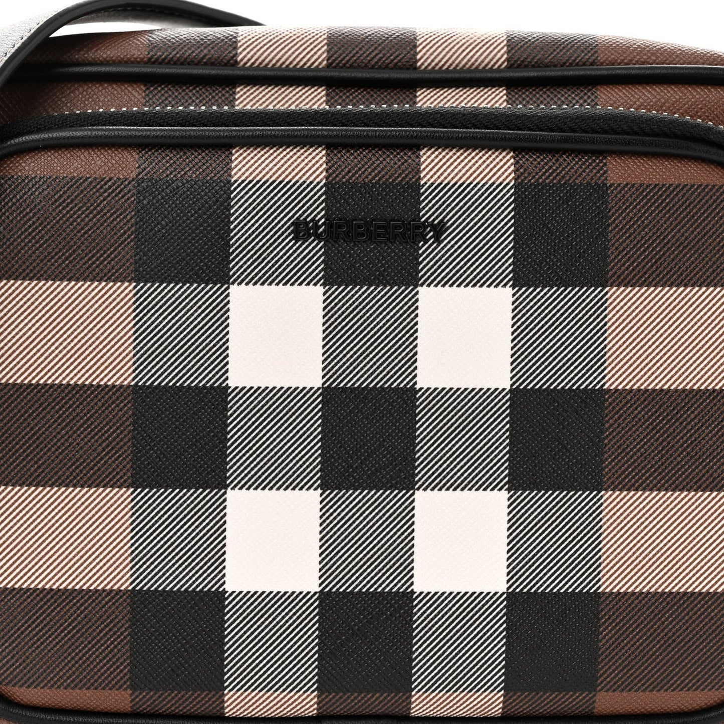 Canvas Check Paddy Messenger Birch Brown