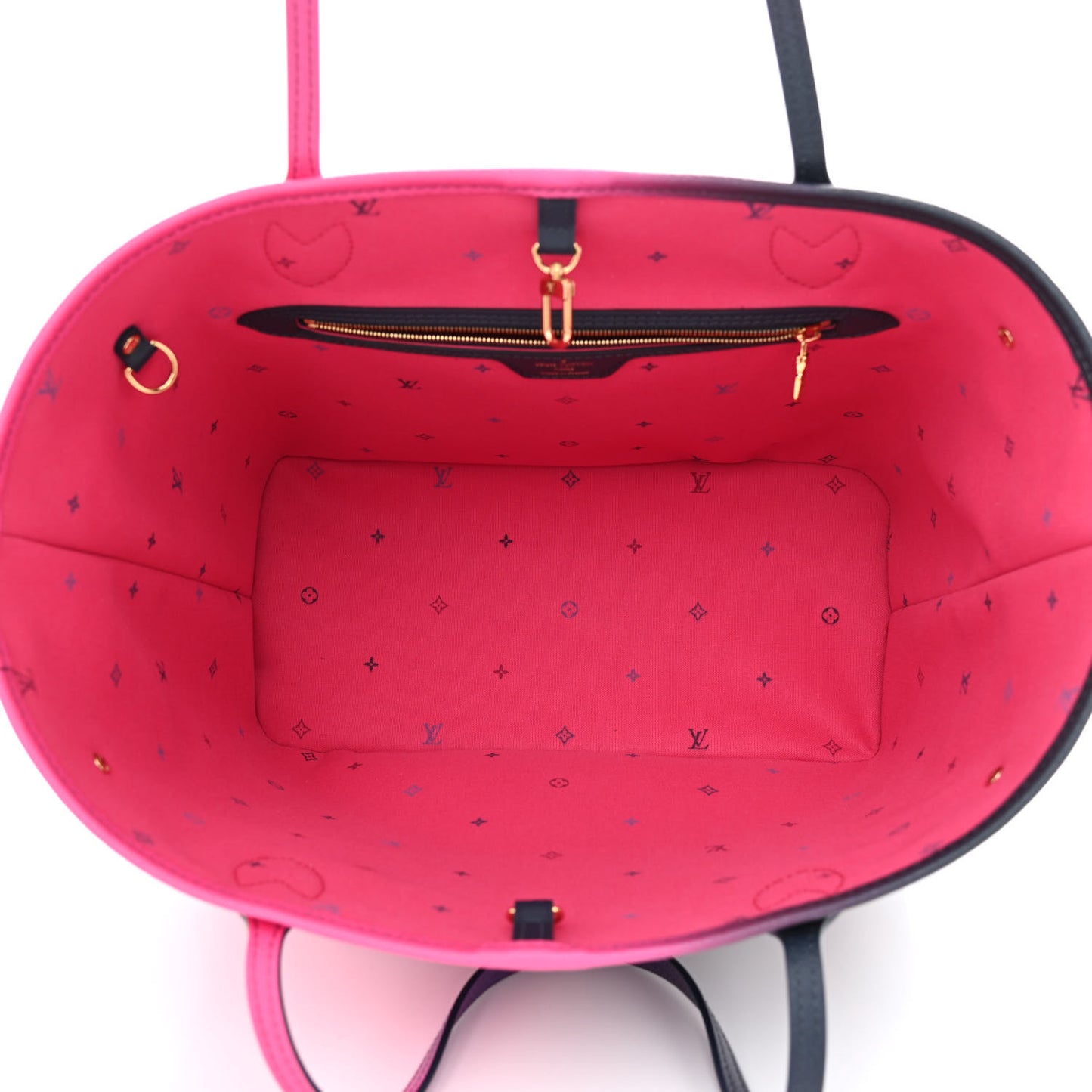 Monogram Giant Spring In The City Neverfull MM Midnight Fuchsia