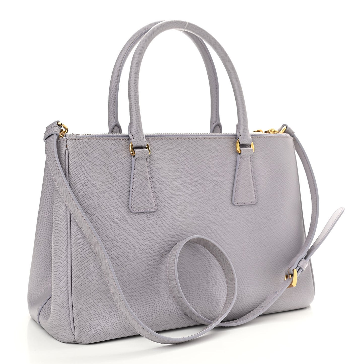 Saffiano Small Galleria Double Zip Tote Glicine