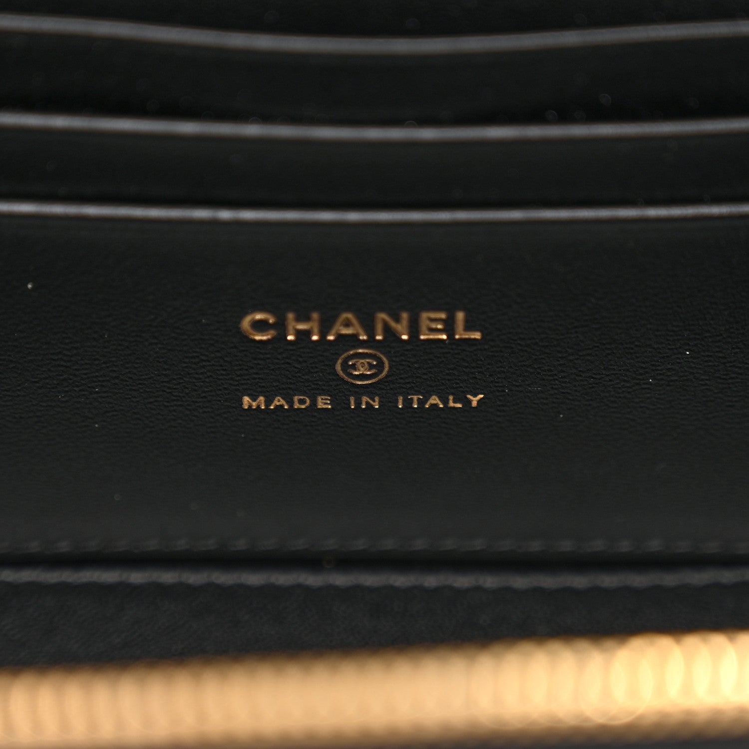 Chanel Lambskin Enamel Quilted Small Coco Hearts Vanity Case With Chain Black 6 of 11