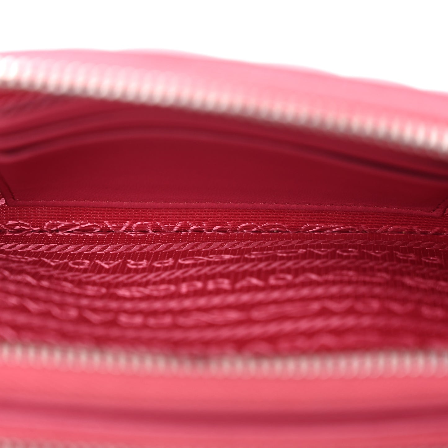 Nappa Impunture Diagramme Mini Double Zip Chain Crossbody Bag Peonia