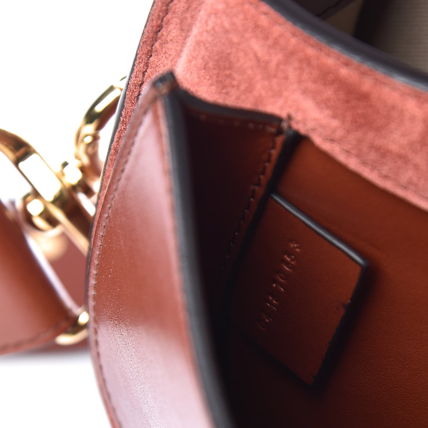 Chloe Calfskin Small Tess Bag Sepia Brown 10 of 11