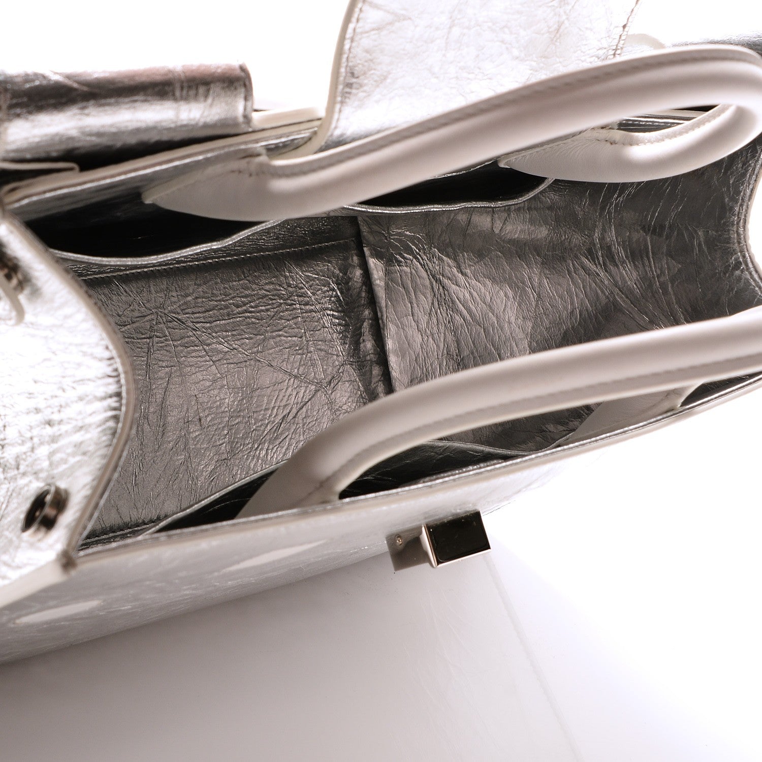 Christian Dior Metallic Calfskin Medium Diorever Flap Silver 11 of 16