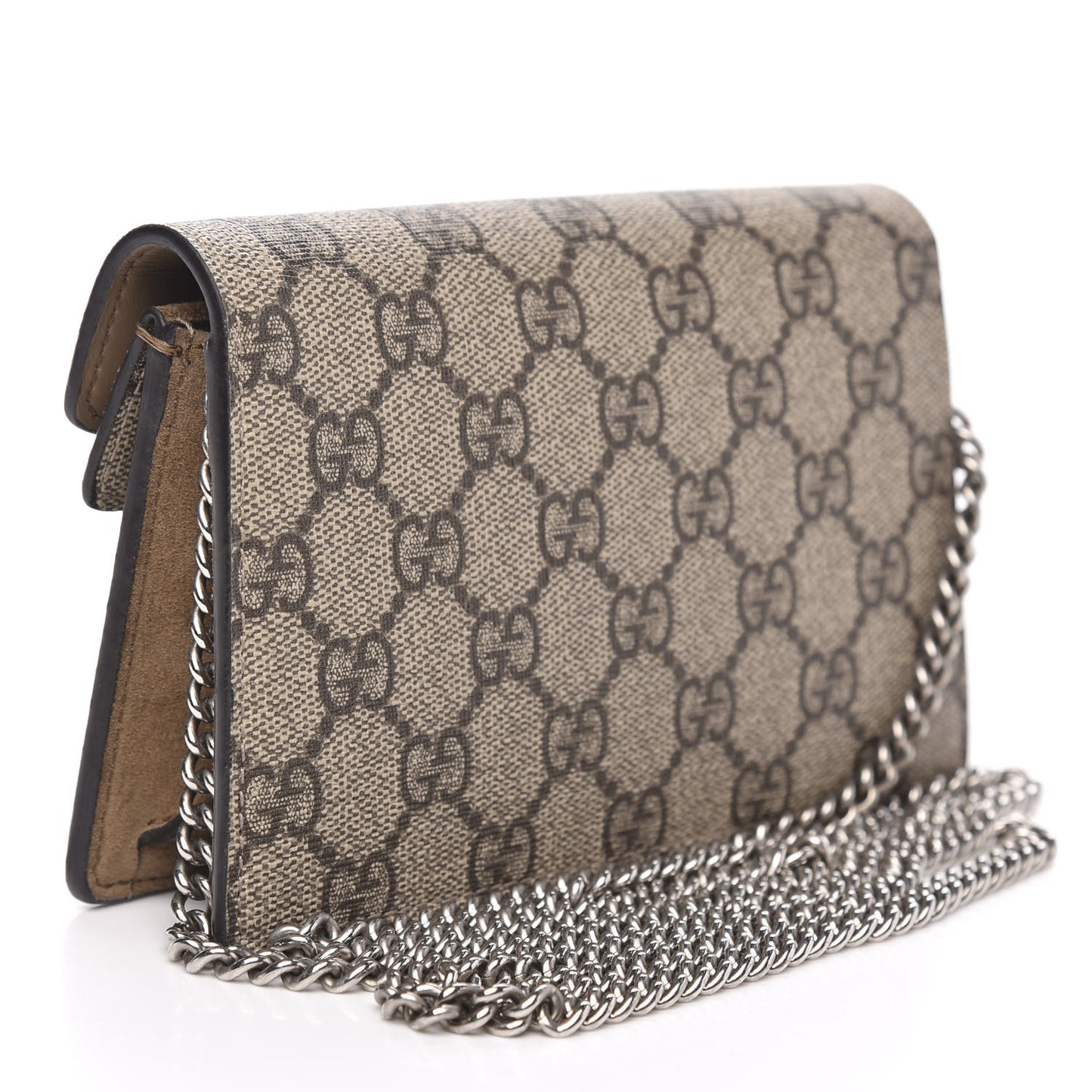 GG Supreme Monogram Super Mini Dionysus Shoulder Bag Taupe