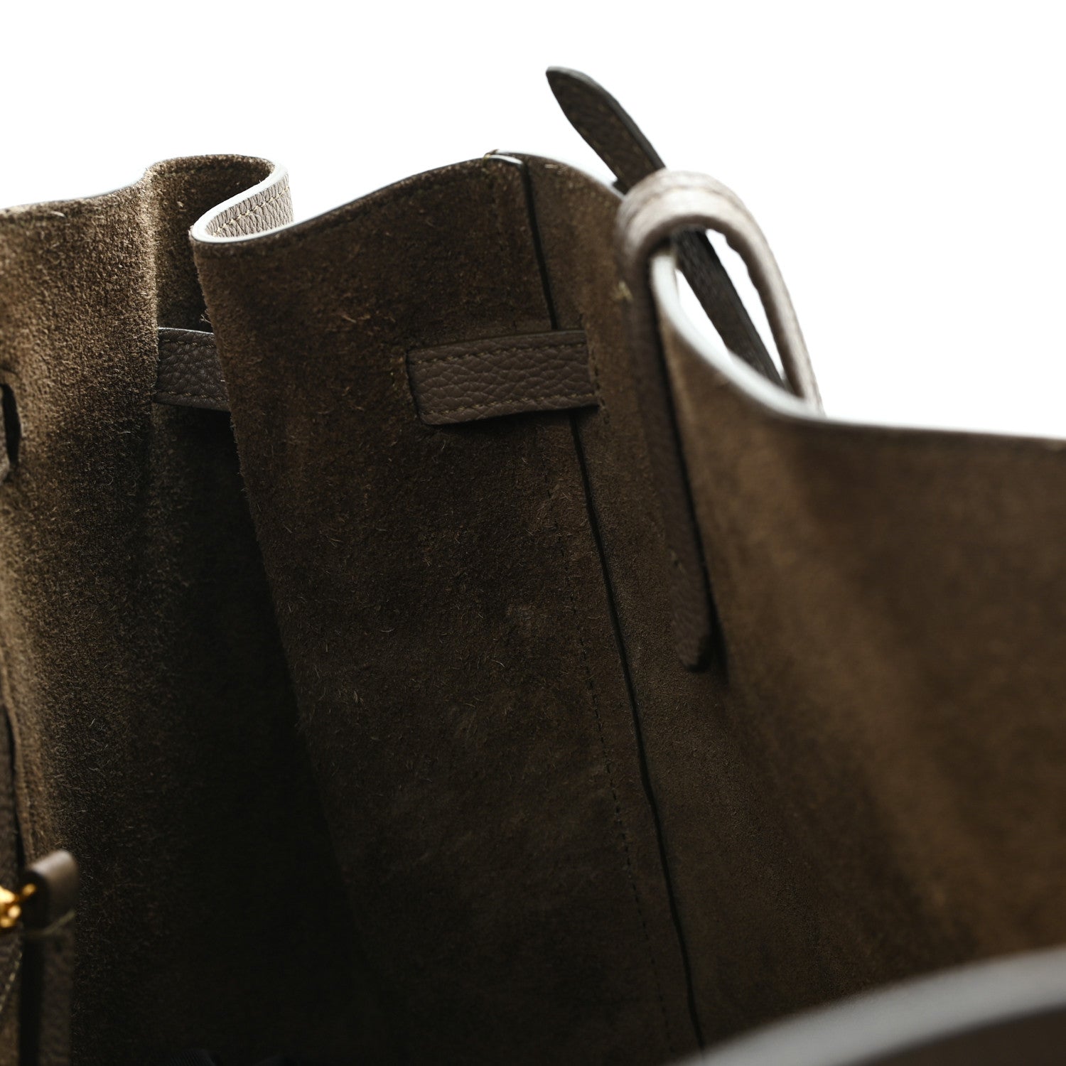 Celine Soft Grained Calfskin Small Belt Cabas Phantom Taupe 9 of 9