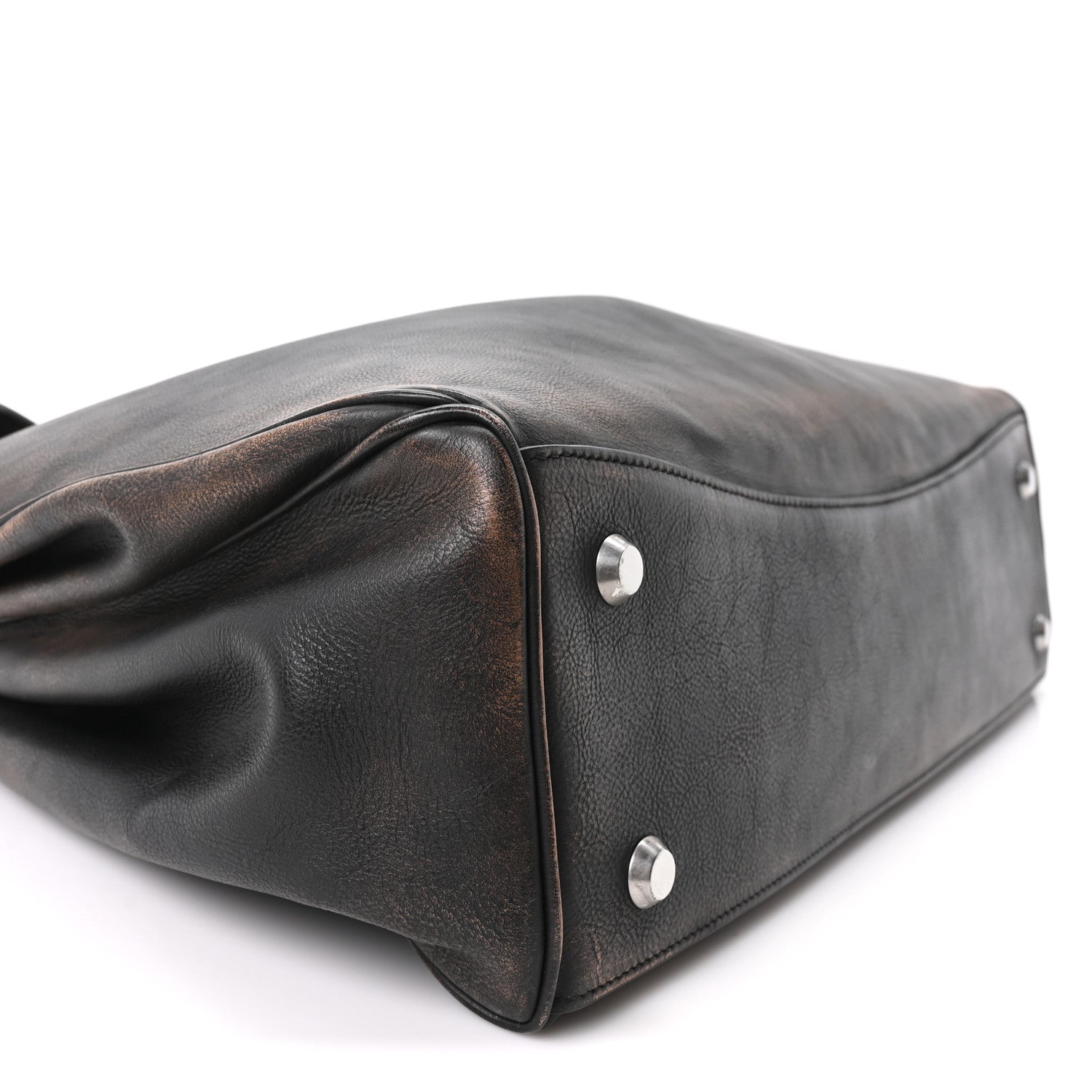Balenciaga Used Calfskin Large Rodeo Top Handle Handbag Brown 8 of 9