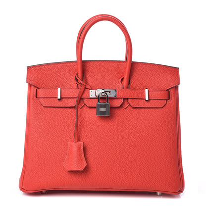 Hermes Togo Birkin 25 Rouge De Coeur 1 of 39