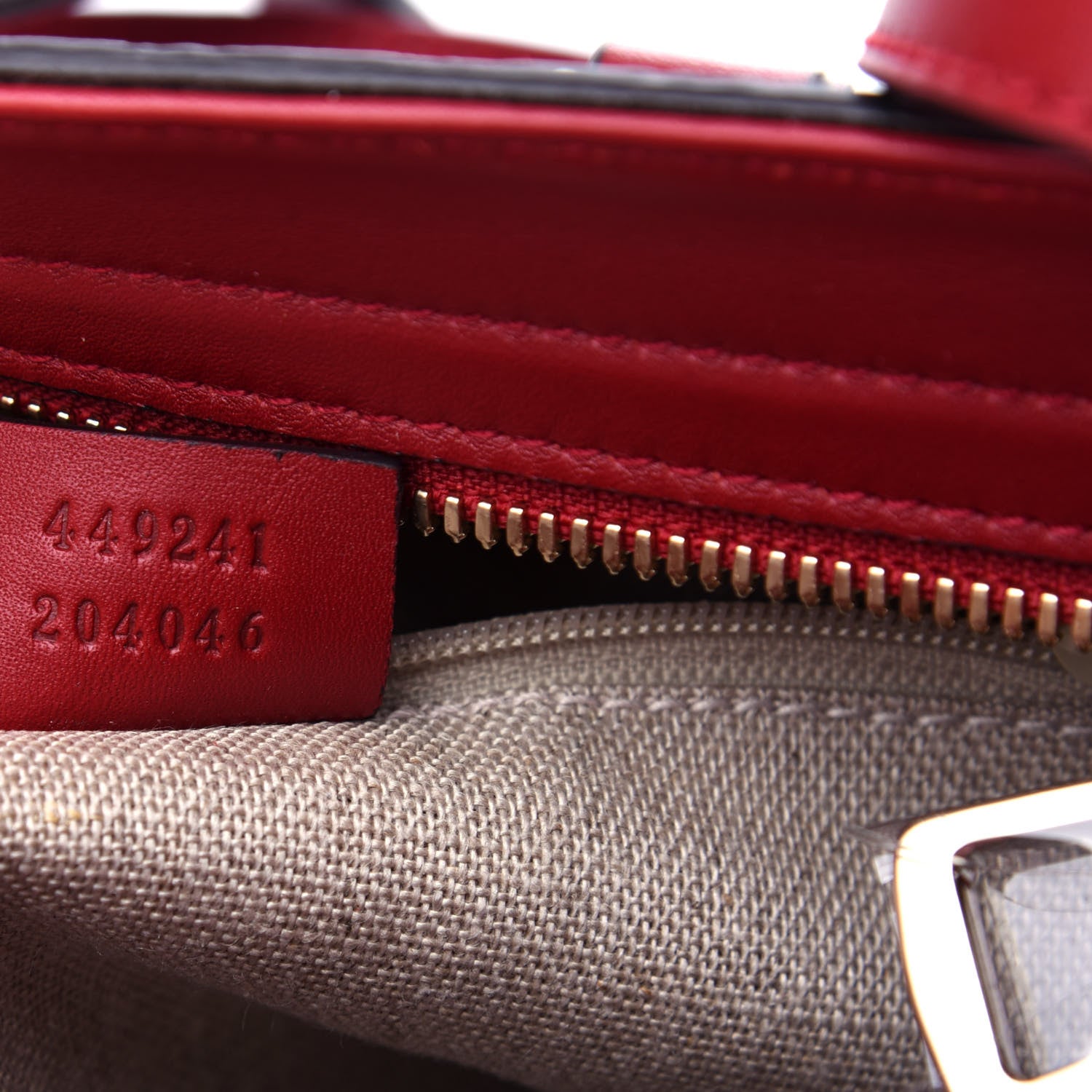 Gucci Microguccissima Small Bree Tote Red 7 of 10