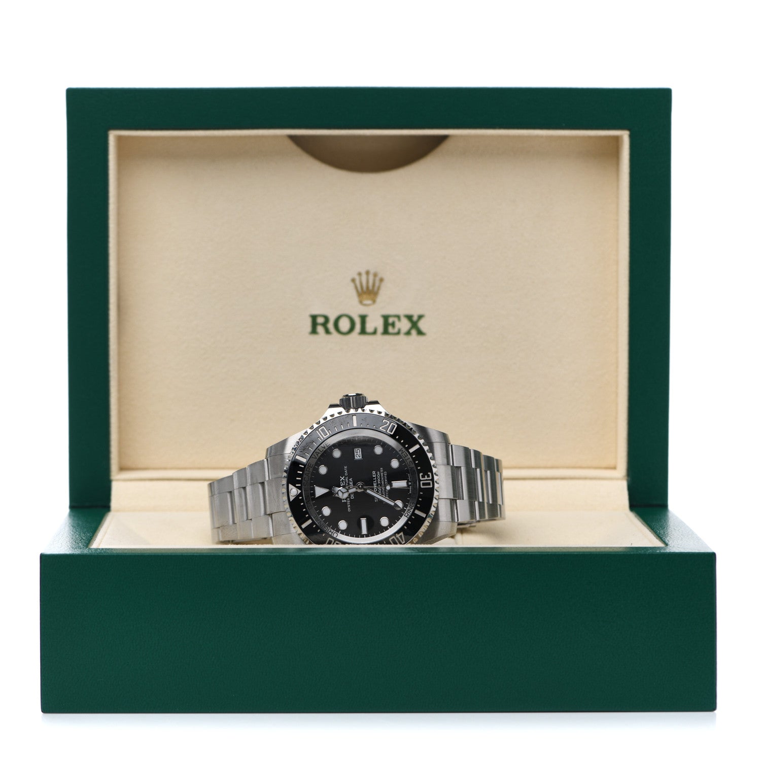 Rolex Stainless Steel 44mm Oyster Perpetual Date Sea-Dweller Deepsea Watch Black 126660 5 of 5