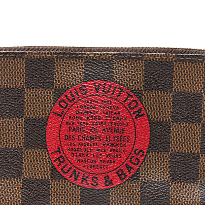 Louis Vuitton Damier Ebene Complice Trunks and Bags Mini Pochette Accessories Red 6 of 8