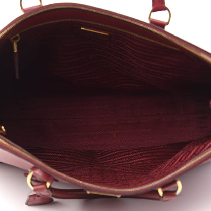 Prada Saffiano Large Galleria Double Zip Tote Fuoco 5 of 11